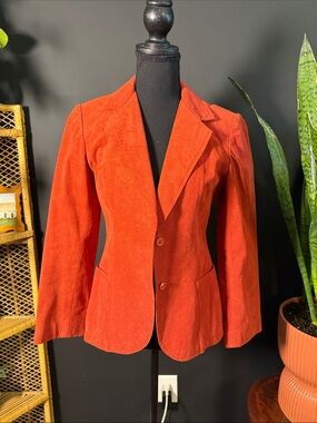 Red Suede blazer